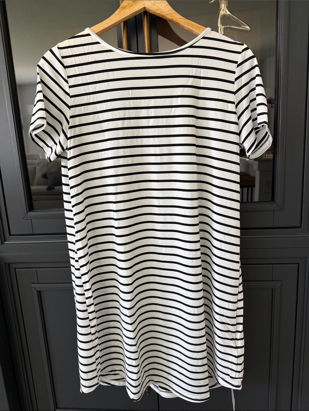 Cupshe Black & White Striped Dress